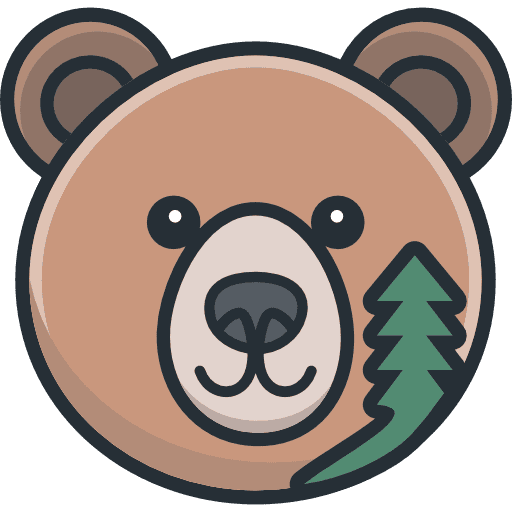 Bear Face Icon in SVG, PNG formats