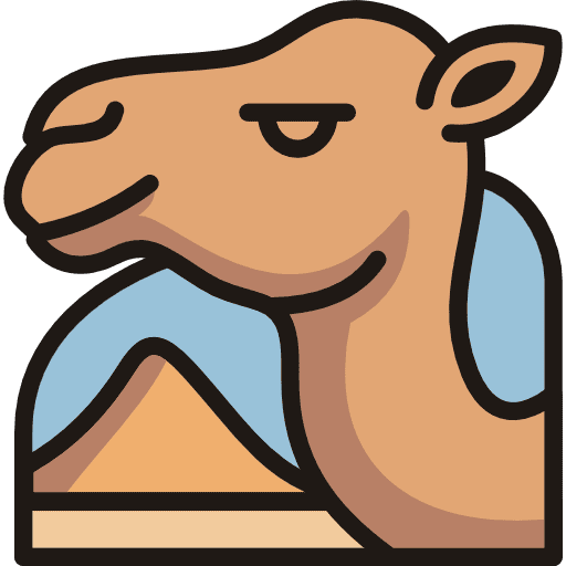 Camel Face Icon in SVG, PNG formats