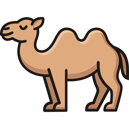 Camel Full Body Icon in SVG, PNG formats
