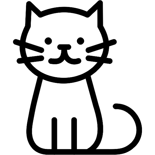 Cat Animal Icon in SVG, PNG formats