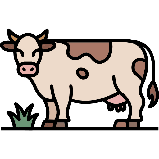 Cow Full Body Icon in SVG, PNG formats