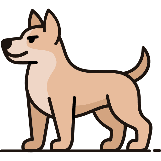 Dog Full Body Icon in SVG, PNG formats