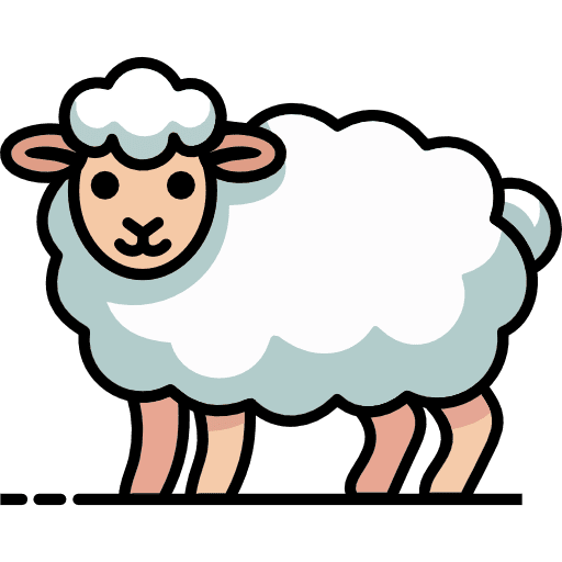 Sheep Full Body Icon in SVG, PNG formats