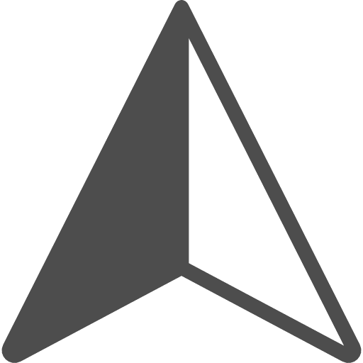Map Direction Navigation Top Grey Icon in SVG, PNG formats