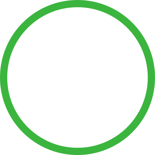Green Circle Outline Transparent Icon in SVG, PNG formats