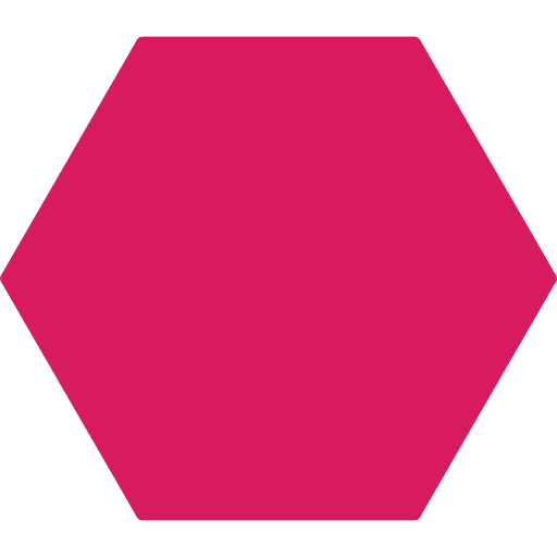 Pink Hexagon Icon in SVG, PNG formats