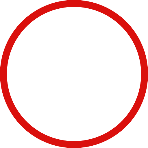 Red Circle Outline Transparent Icon in SVG, PNG formats