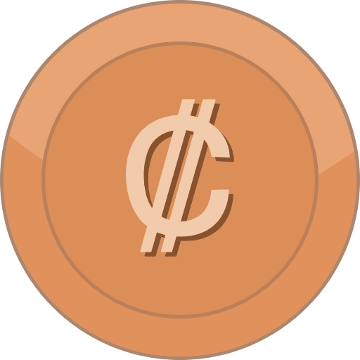 Bronze Coin Costa Rica Colon icon PNG and SVG Vector Free Download