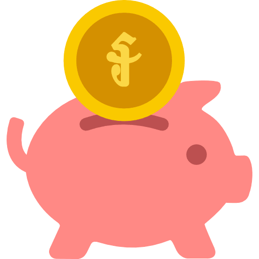 Piggy Saving Cambodian Riel Icon in SVG, PNG formats