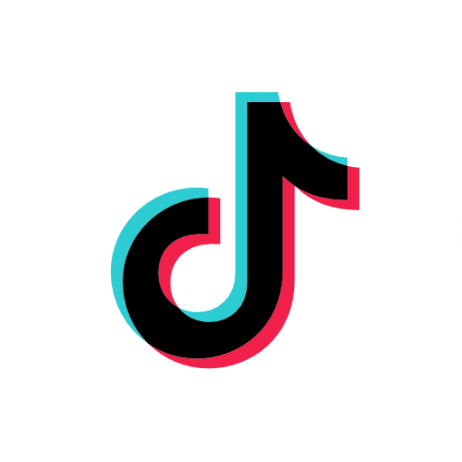 TikTok Circle White Icon in SVG, PNG formats
