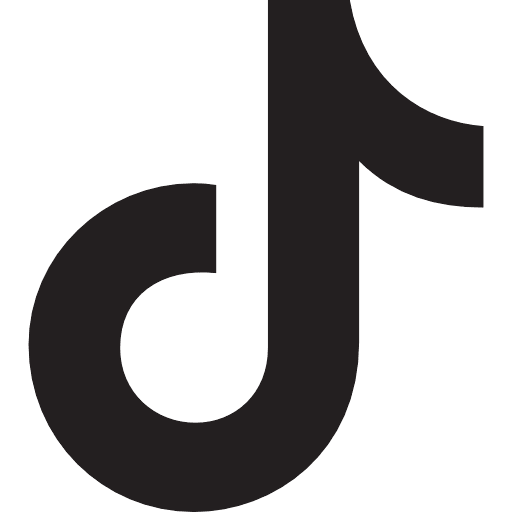 TikTok Simplified Black Icon in SVG, PNG formats
