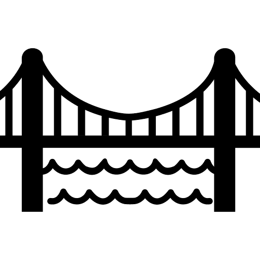 Over Bridge Icon in SVG, PNG formats