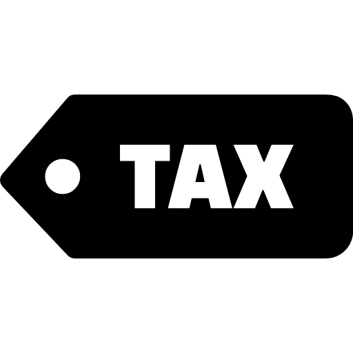 Tax Label Icon in SVG, PNG formats