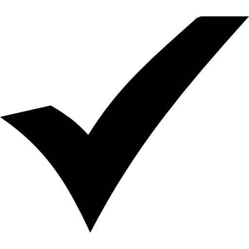 Black Check Icon in SVG, PNG formats