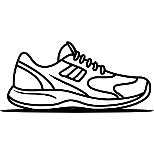 Sports Shoes Outline Icon in SVG, PNG formats