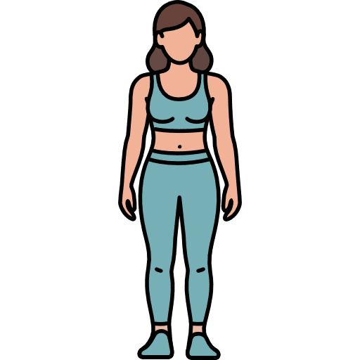 Woman Activewear Workout Set Icon in SVG, PNG formats