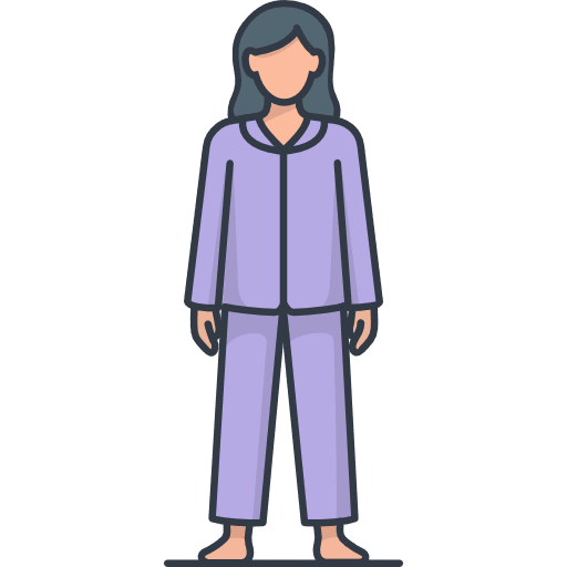 Women Wear Night Suit Icon in SVG, PNG formats