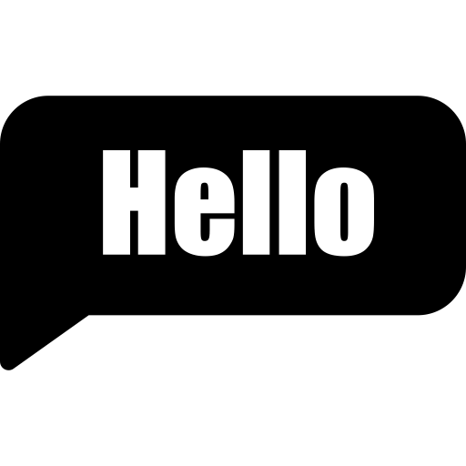 Hello Icon in SVG, PNG formats
