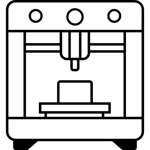 3D Printer Outline Icon in SVG, PNG formats