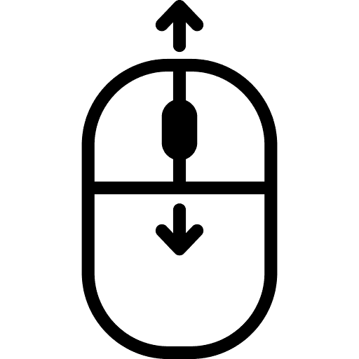 Scroll Wheel Icon in SVG, PNG formats
