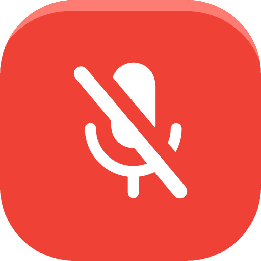 Music Player Microphone Muted Square Icon SVG Vector & PNG Free ...