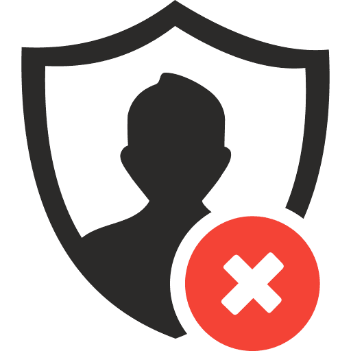 Unsecure Profile Icon in SVG, PNG formats