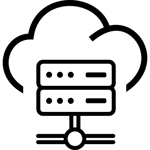 Cloud Hosting Icon in SVG, PNG formats