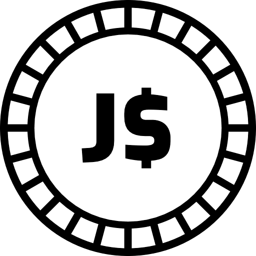 Coin Jamaican Dollar JMD Icon in SVG, PNG formats