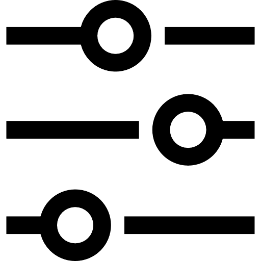 Filter Slider Icon in SVG, PNG formats