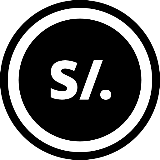 Peruvian Sol Coin Solid Icon in SVG, PNG formats