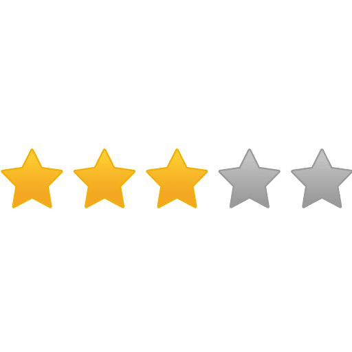 Three Star Rating Icon in SVG, PNG formats