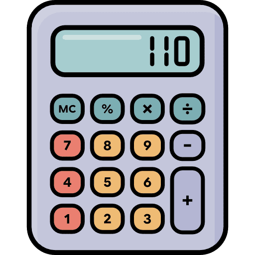 Basic Calculator Icon in SVG, PNG formats