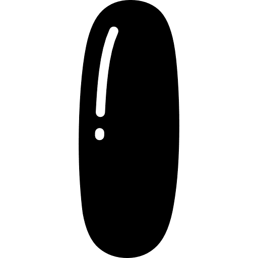 Bubble Letter I Black Icon in SVG, PNG formats