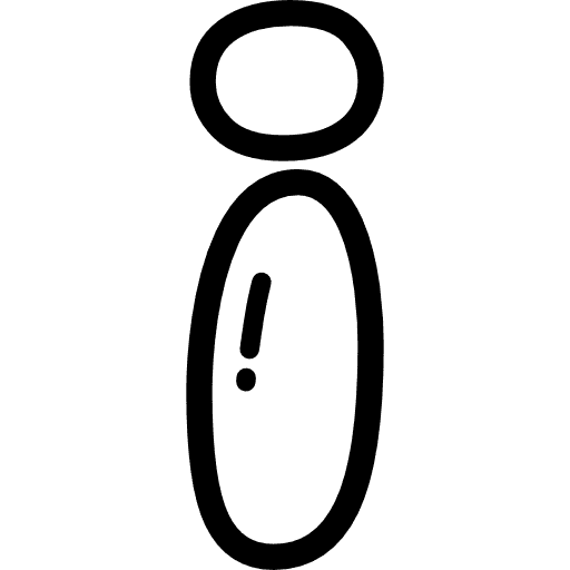 Bubble Letter I Lowercase Icon in SVG, PNG formats