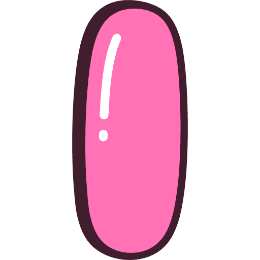 Bubble Letter I Pink Icon in SVG, PNG formats
