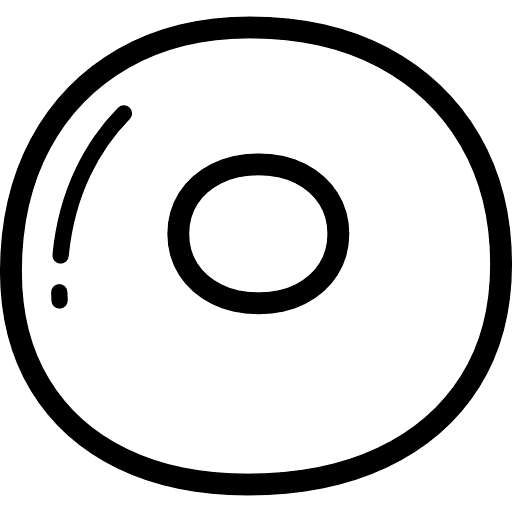 Bubble Letter O Icon in SVG, PNG formats