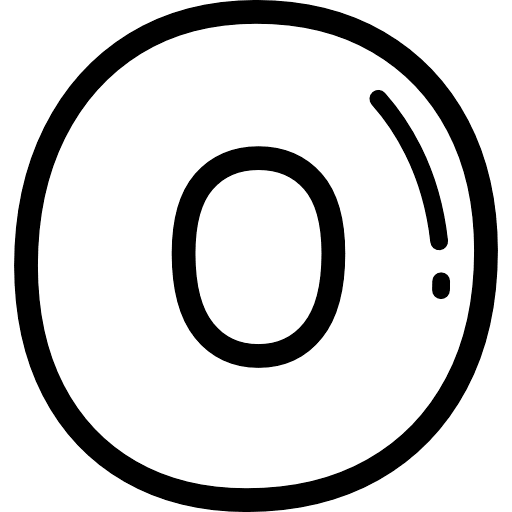 Bubble Number 0 Icon in SVG, PNG formats