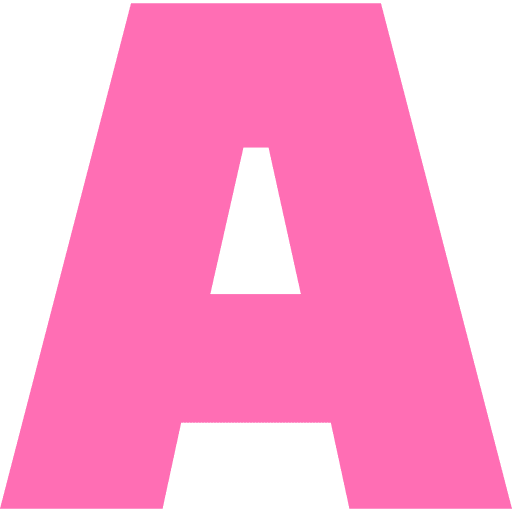 Capital Letter A Light Pink Transparent Icon in SVG, PNG formats