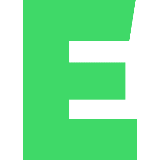 Capital Letter E Light Green Transparent Icon in SVG, PNG formats