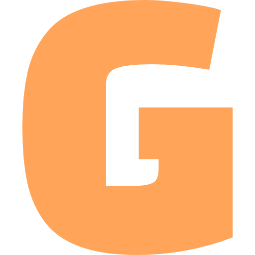 Capital Letter G Light Orange Transparent Icon in SVG, PNG formats