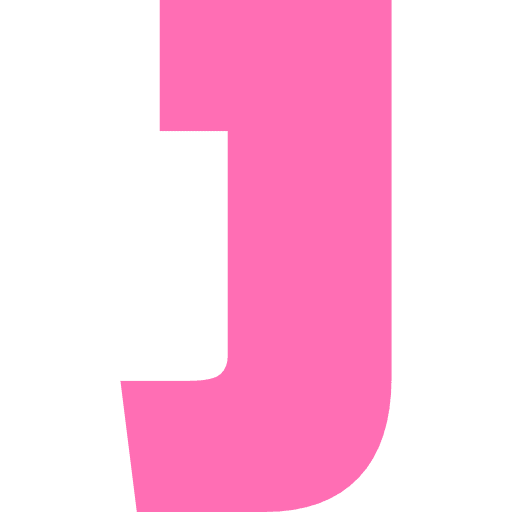 Capital Letter J Light Pink Transparent Icon in SVG, PNG formats