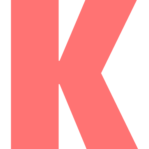 Capital Letter K Light Red Transparent Icon in SVG, PNG formats