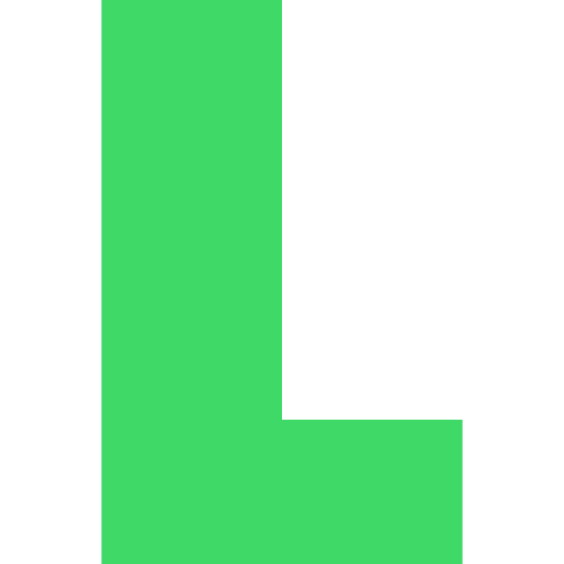 Capital Letter L Light Green Transparent Icon in SVG, PNG formats