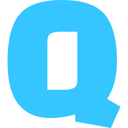 Capital Letter Q Light Blue Transparent Icon in SVG, PNG formats