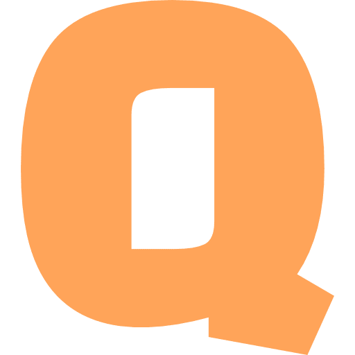 Capital Letter Q Light Orange Transparent Icon in SVG, PNG formats