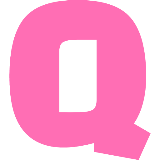 Capital Letter Q Light Pink Transparent Icon in SVG, PNG formats