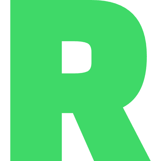 Capital Letter R Light Green Transparent Icon in SVG, PNG formats