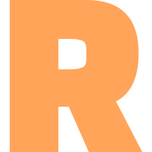Capital Letter R Light Orange Transparent Icon in SVG, PNG formats
