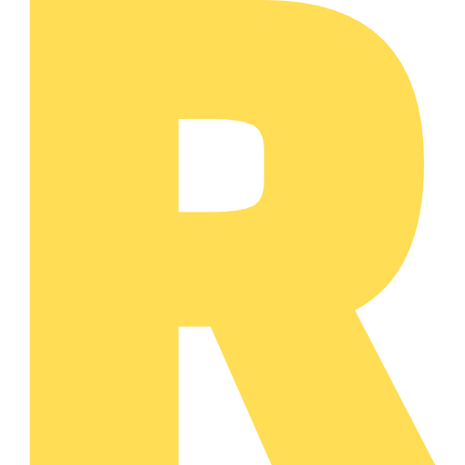 Capital Letter R Light Yellow Transparent Icon in SVG, PNG formats