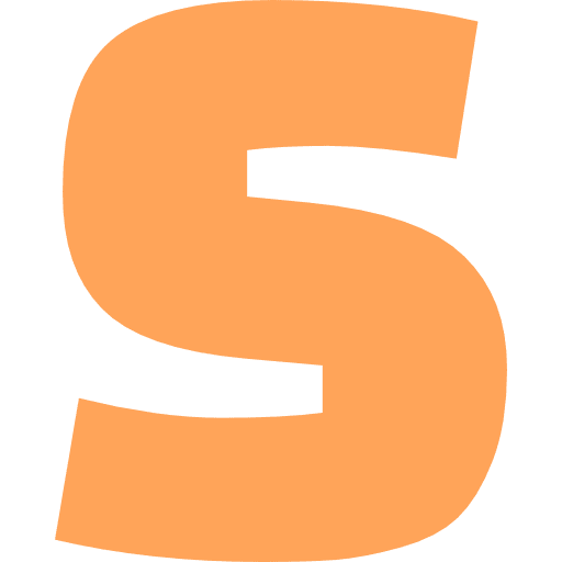 Capital Letter S Light Orange Transparent Icon in SVG, PNG formats